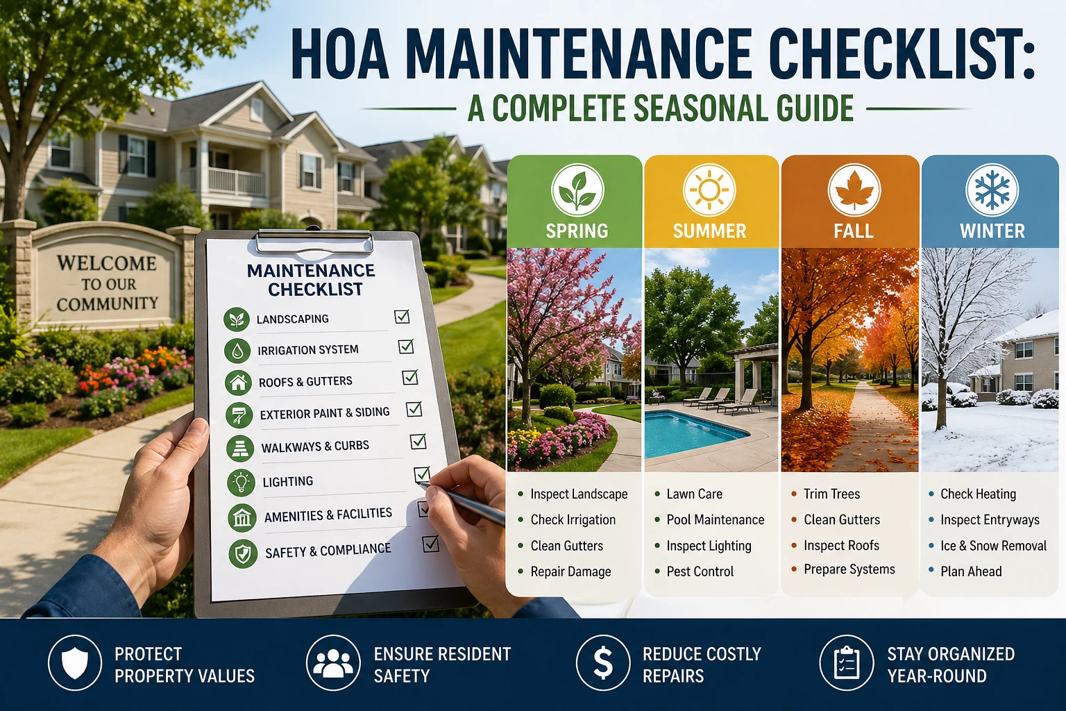 HOA Maintenance Checklist A Complete Seasonal Guide